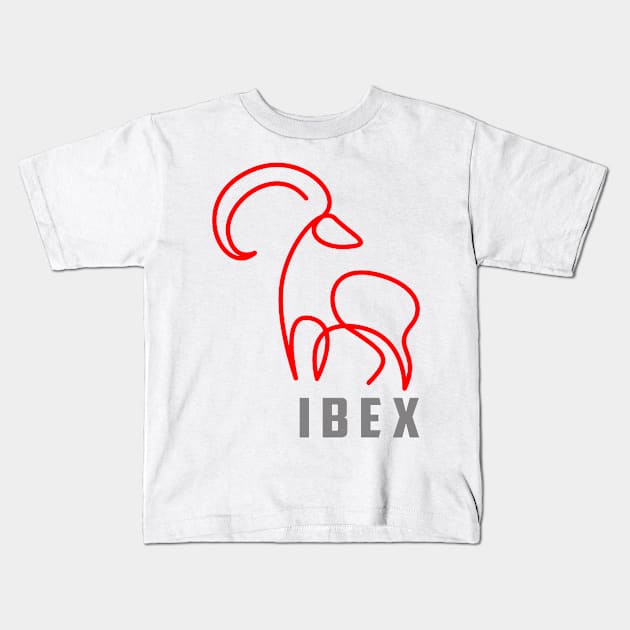 RED LINE IBEX Kids T-Shirt by SAMELVES